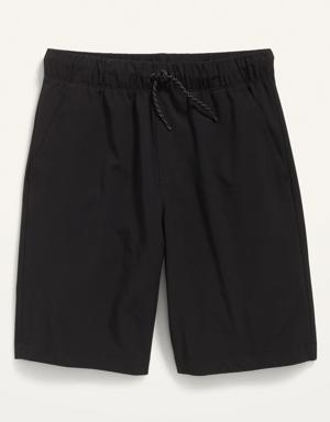 StretchTech Jogger Shorts for Boys (At Knee) black