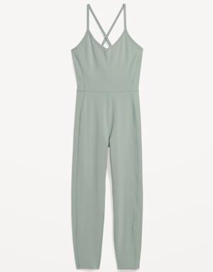 Old Navy PowerChill 7/8-Length Cami Jumpsuit for Women green
