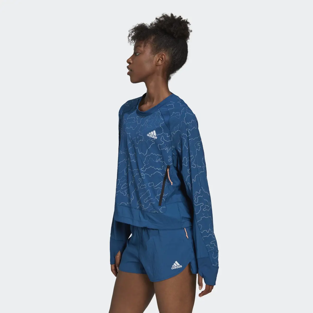 Adidas X-City Running Crewneck Jacket. 3