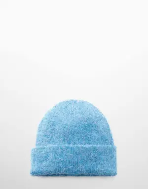 Mango Knitted wool-blend cap