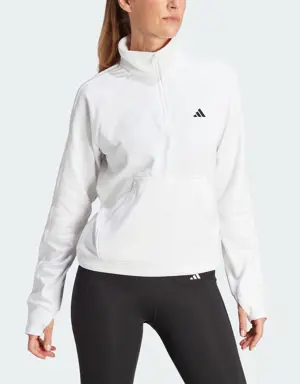 Adidas Aeroready Game & Go Quarter-Zip Fleece Top