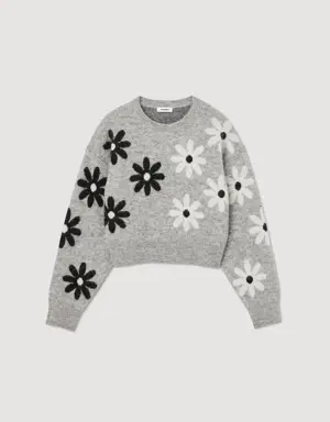 Floral knit sweater Login to add to Wish list