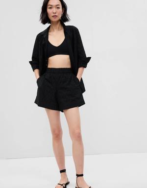 Gap Eyelet Pull-On Shorts black