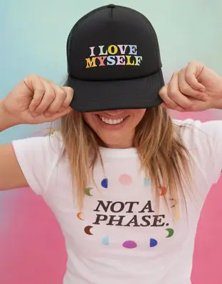 American Eagle + Olivia Ponton Pride Trucker Hat. 2