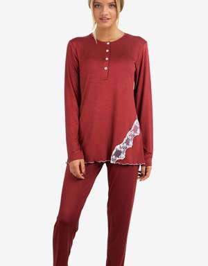 59522 Kiremit Pijama Takımı