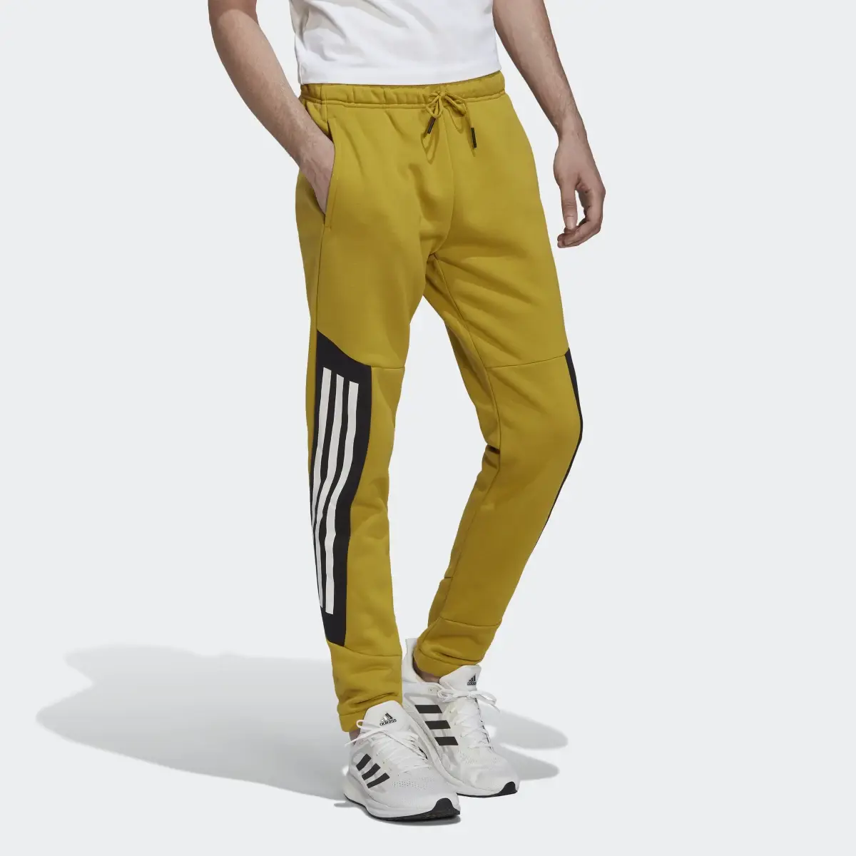 Adidas Future Icons 3-Stripes Fleece Joggers. 3