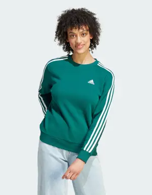 Essentials 3-Stripes Fleece Sweatshirt