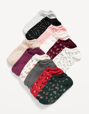 Ankle Socks 12-Pack For Women red