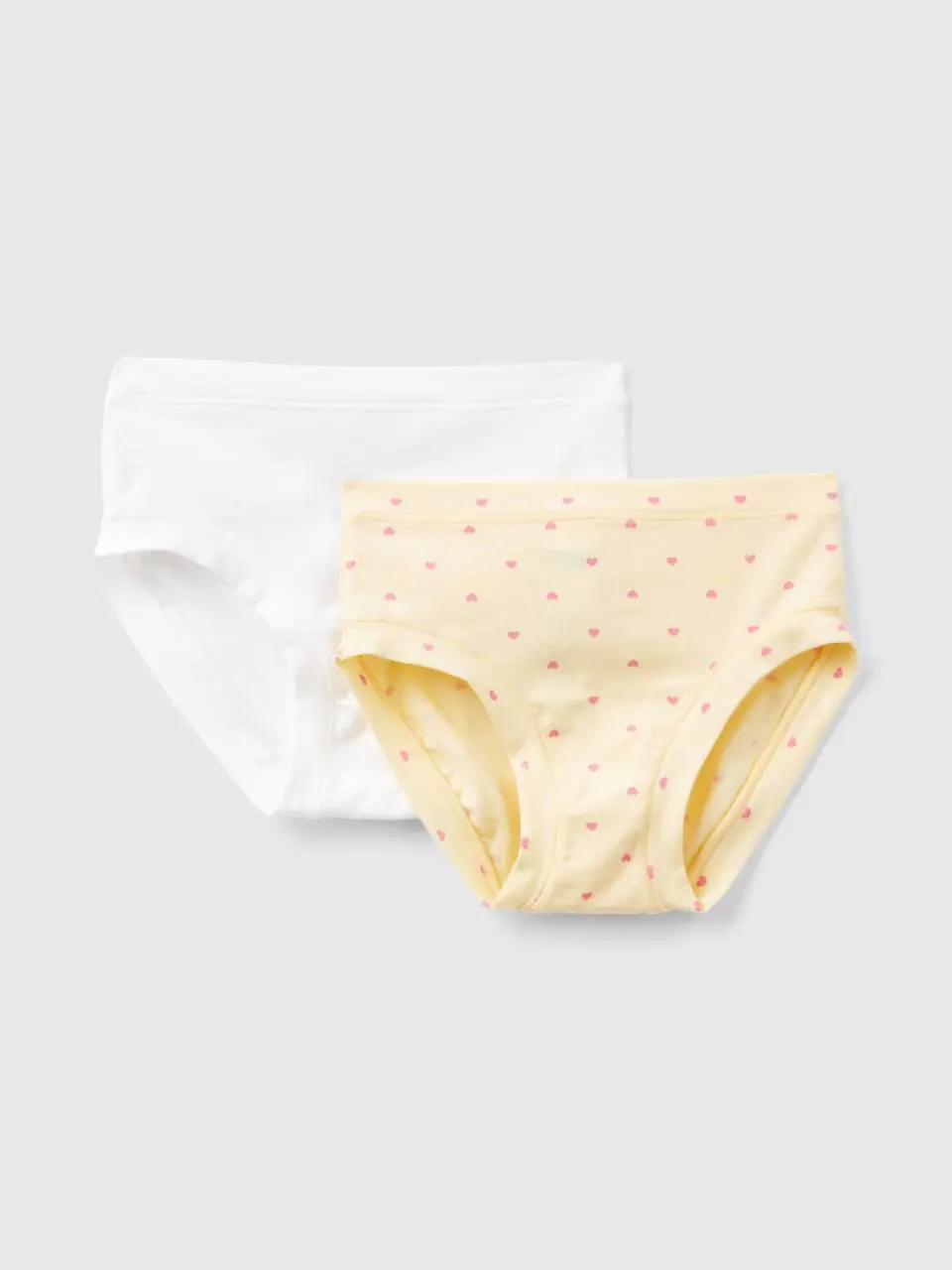 Benetton two pairs of underwear in stretch organic cotton. 1