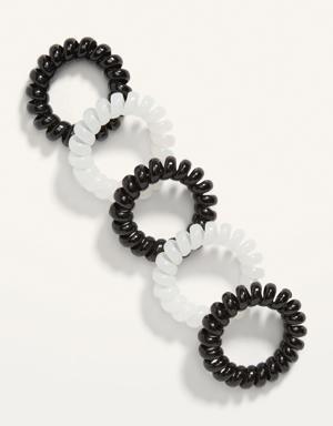 Old Navy Spiral Hair Ties 5-Pack for Adults multi