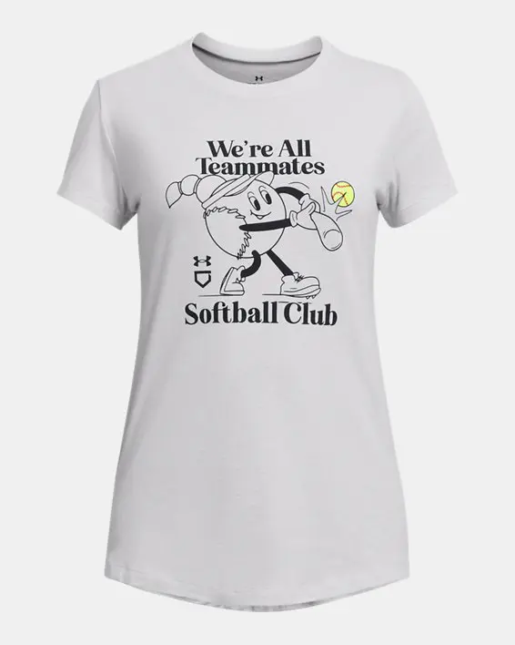 Under Armour Girls' UA Softball Club Short Sleeve. 1