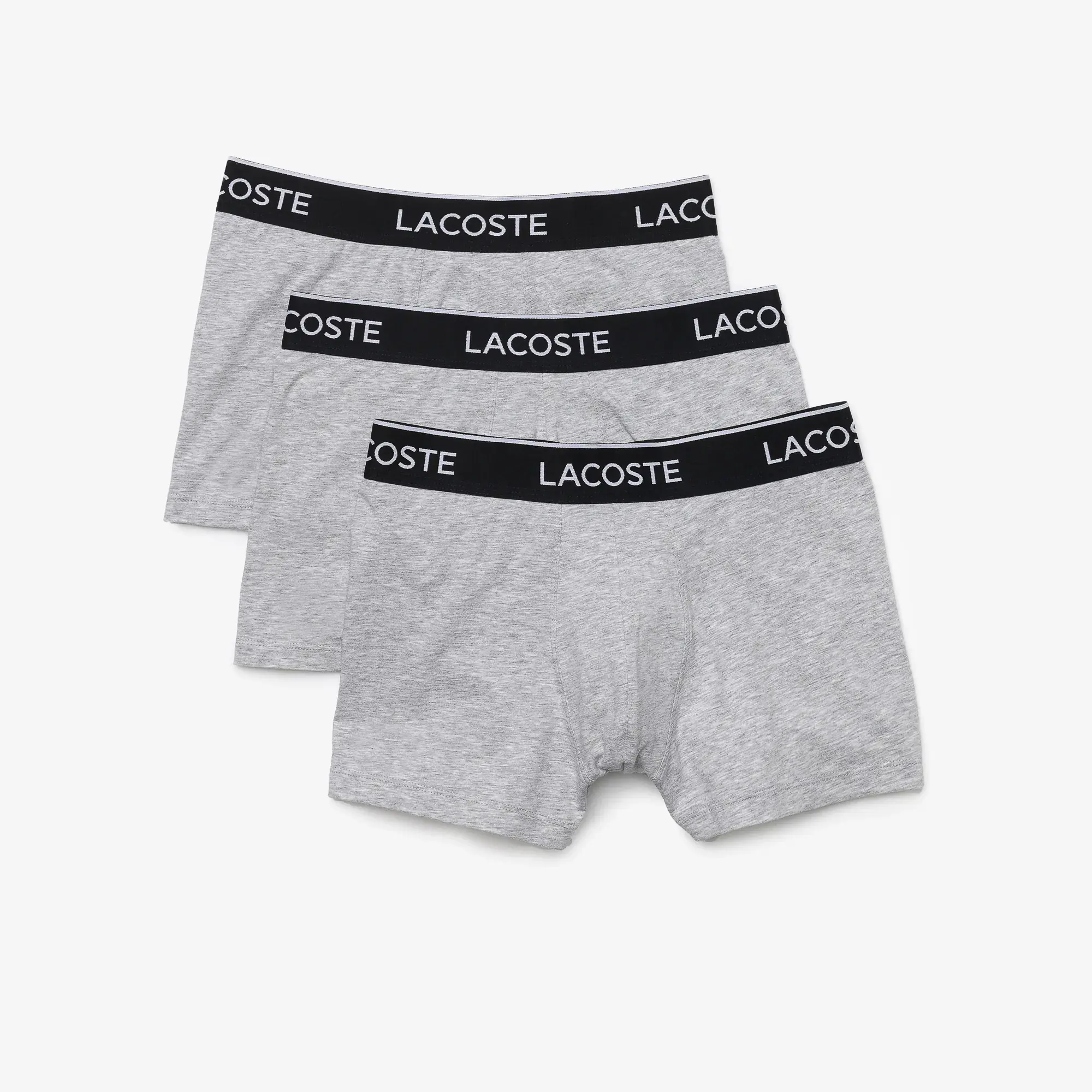 Lacoste Lot de 3 boxers courts casual unis. 2