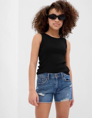 Gap Kids Rib Tank Top black