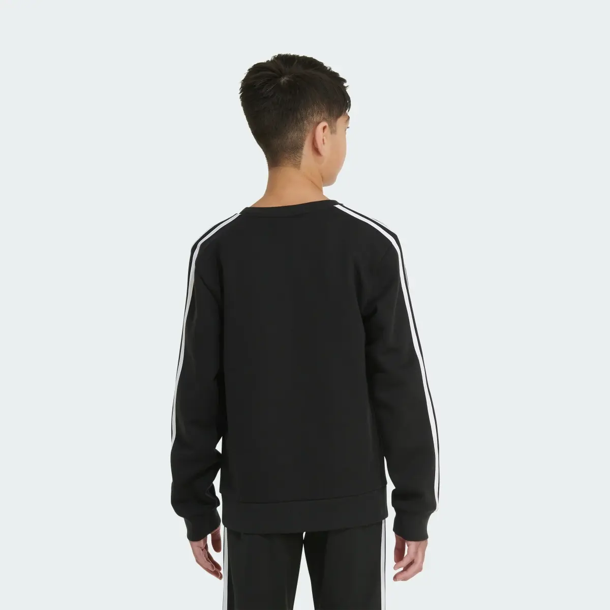 Adidas Essentials 3-Stripes Crewneck Sweatshirt. 2