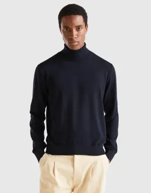 cotton and wool turtleneck
