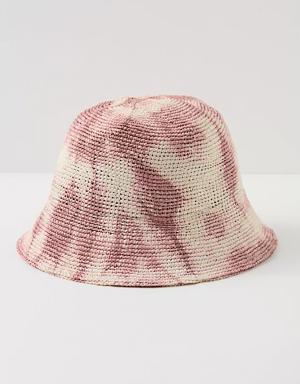 Dixie Tie Dye Straw Bucket Hat
