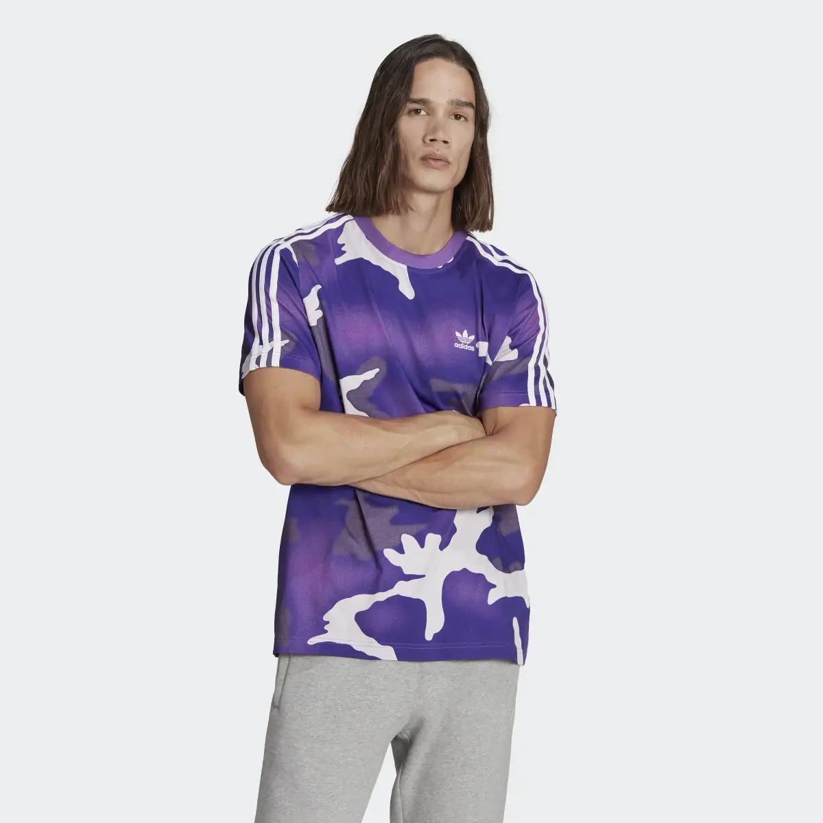 Adidas Graphics Camo Allover Print T-Shirt. 2