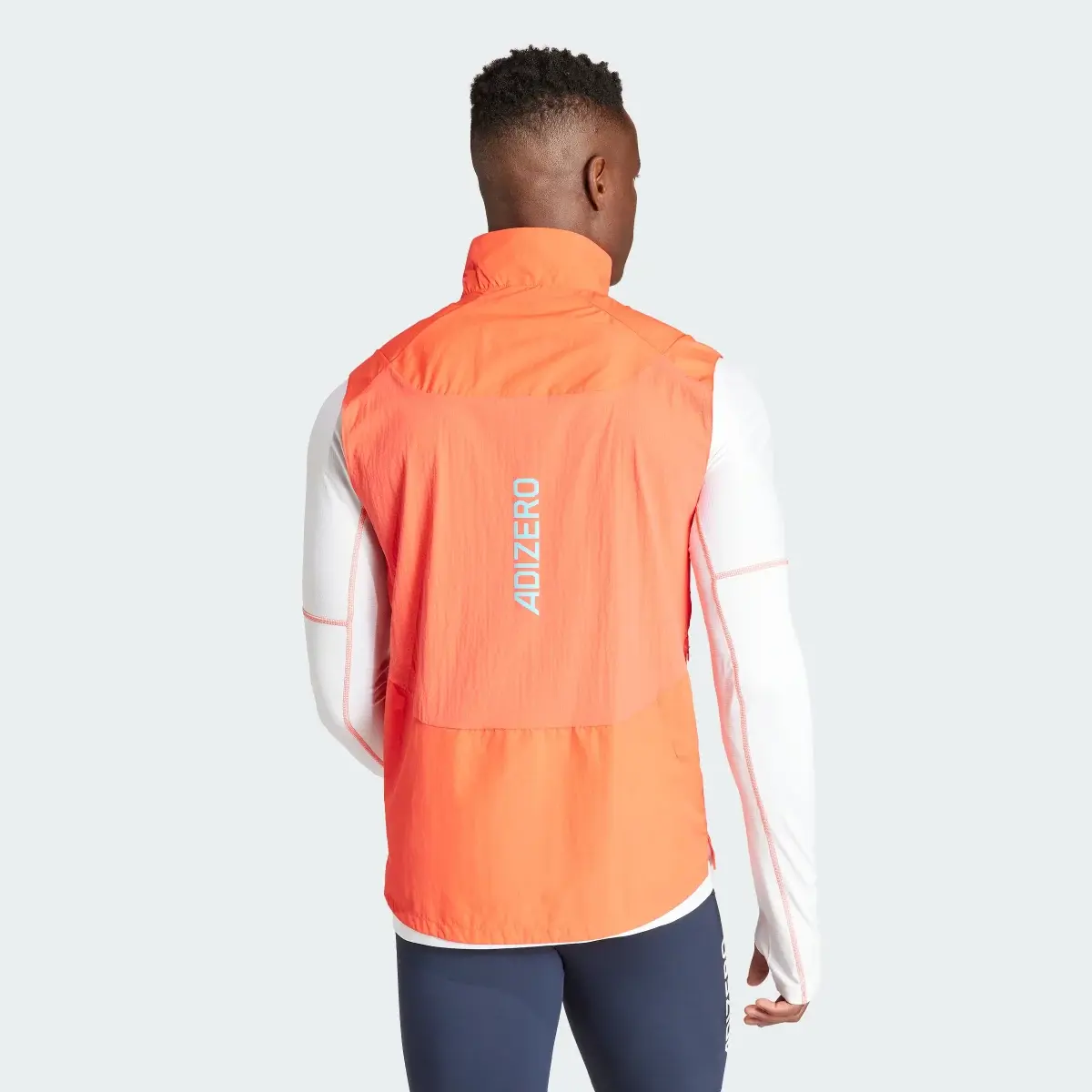 Adidas Veste de running sans manches demi-zip Adizero. 3