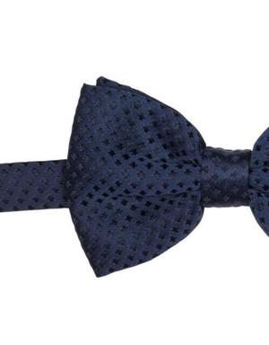 Men’s Black Patterned Bow-Tie NAVY BLUE