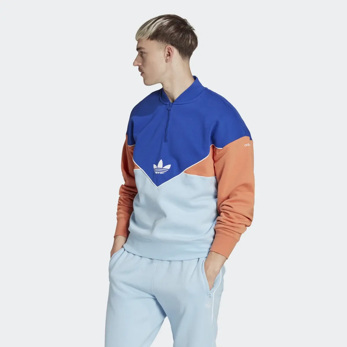 Adidas Sweat-shirt ras-du-cou demi-zip Adicolor Seasonal Archive. 2