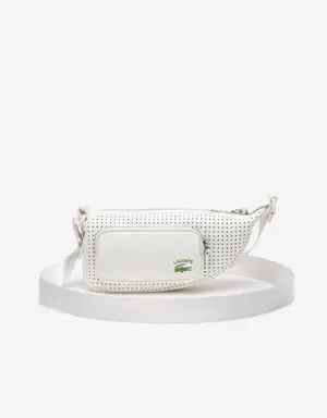 Unisex Lacoste Perforated Shoulder Bag - Small