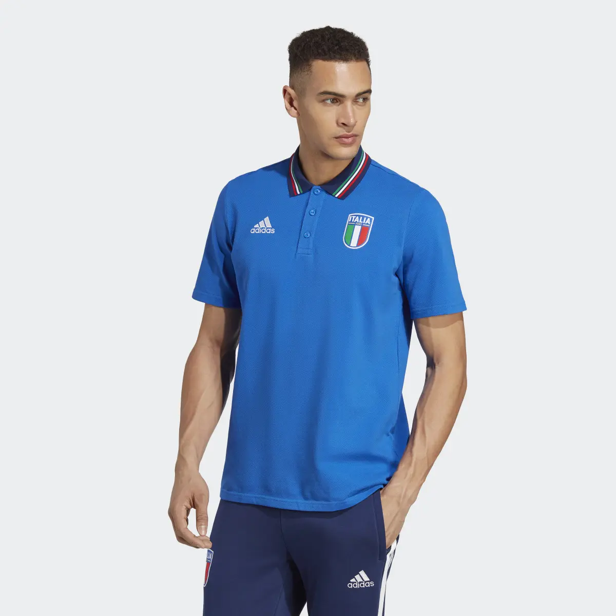 Adidas Playera Polo Italia. 2