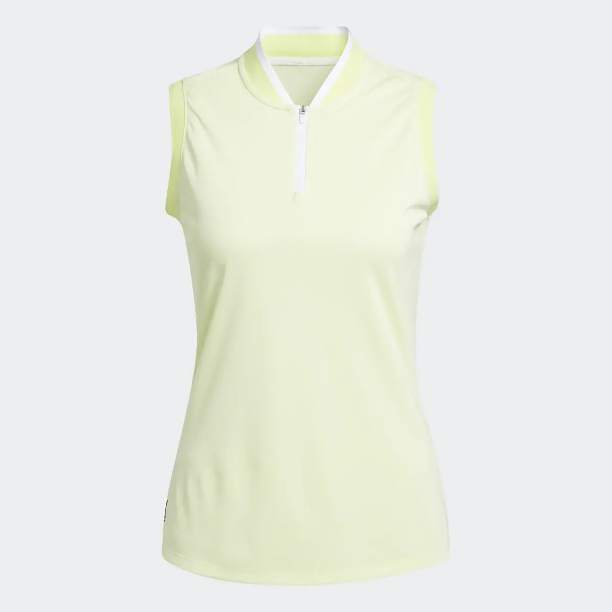 Adidas Equipment Primegreen Sleeveless Golf Polo Shirt. 1