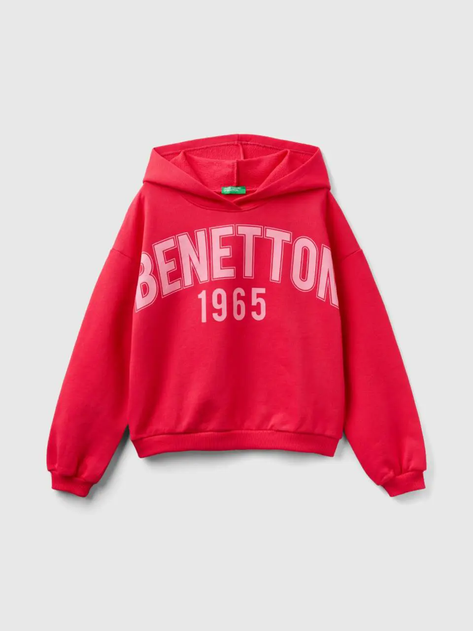 Benetton hoodie with maxi logo. 1
