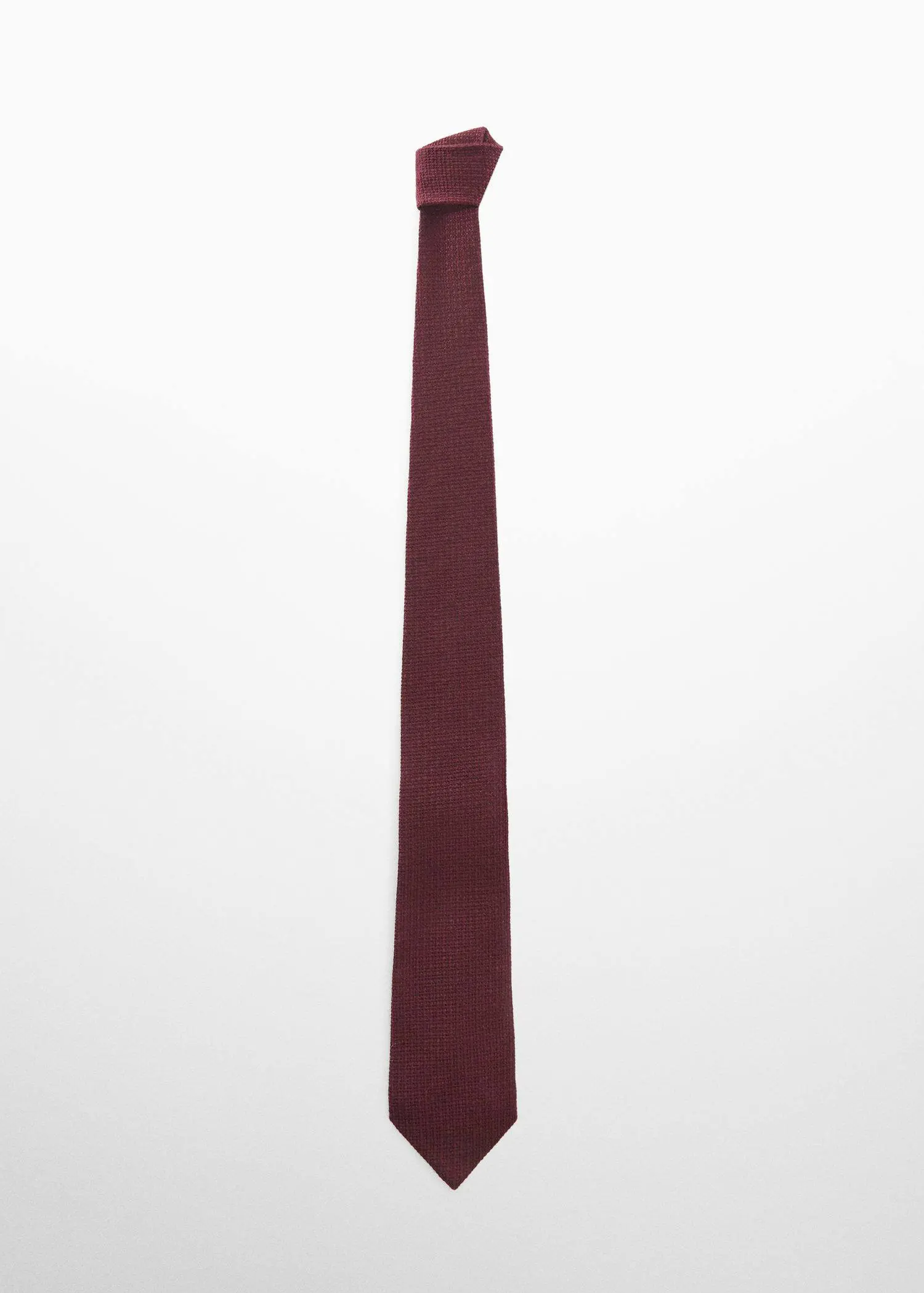 Mango Strukturierte Krawatte aus Wolle mit Seide. 1