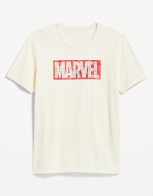 Marvel™ Logo-Graphic Gender-Neutral T-Shirt for Adults white