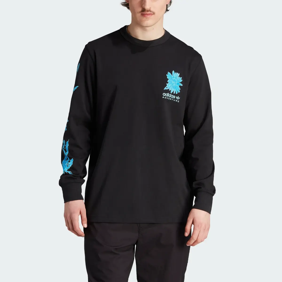 Adidas Adventure Graphic Long Sleeve Tee. 1