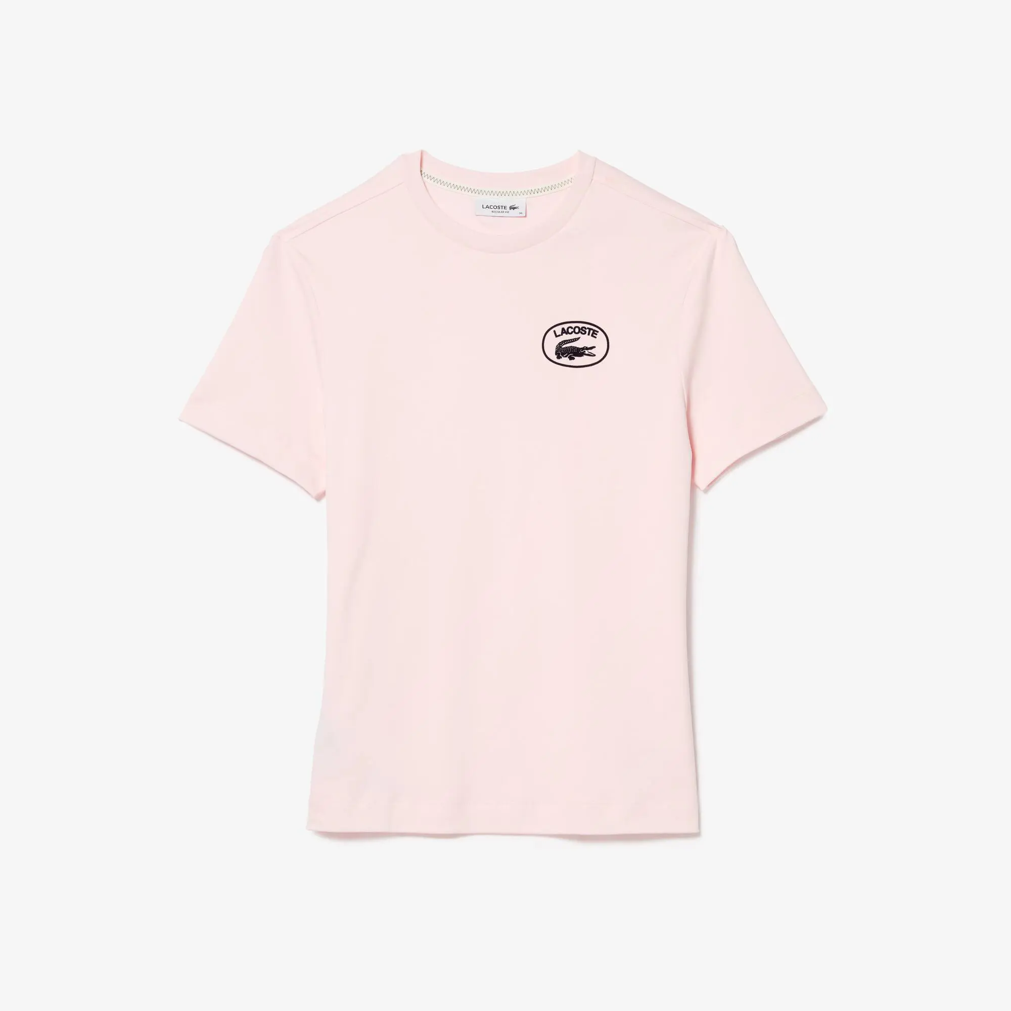 Lacoste T-shirt femme loose fit avec logo Lacoste en coton biologique. 2