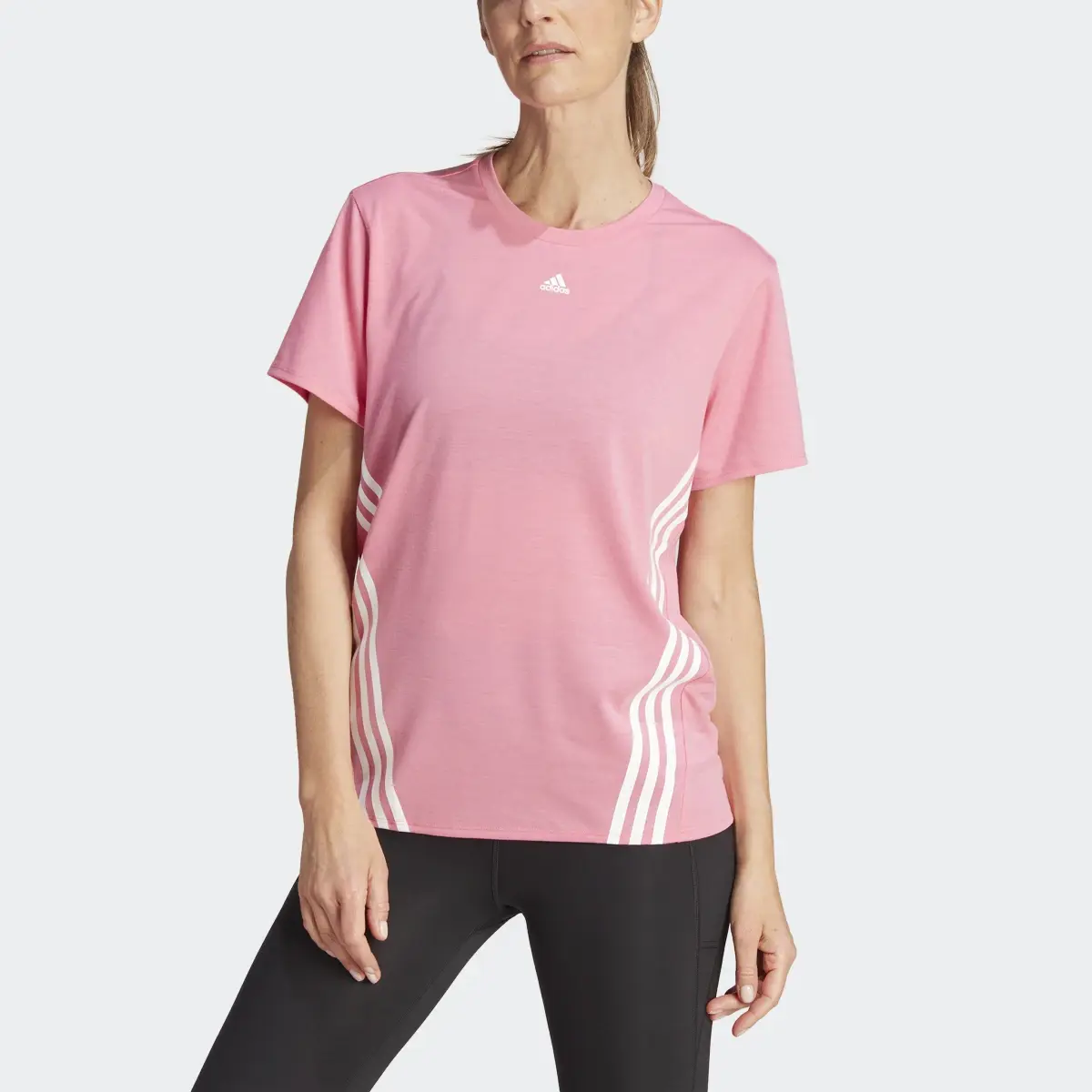 Adidas Train Icons 3-Stripes Tee. 1