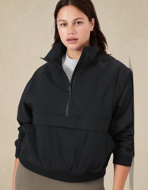 Petite Popover Rain Jacket black