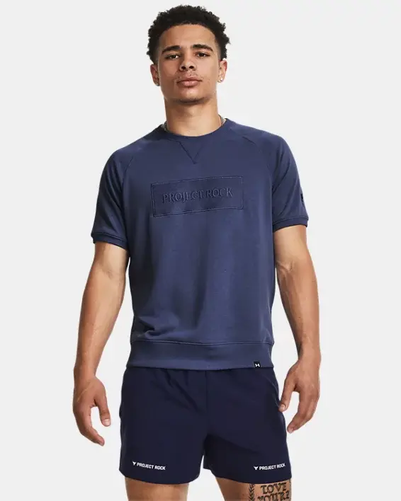 Under Armour Men's Project Rock Terry Gym Top. 1