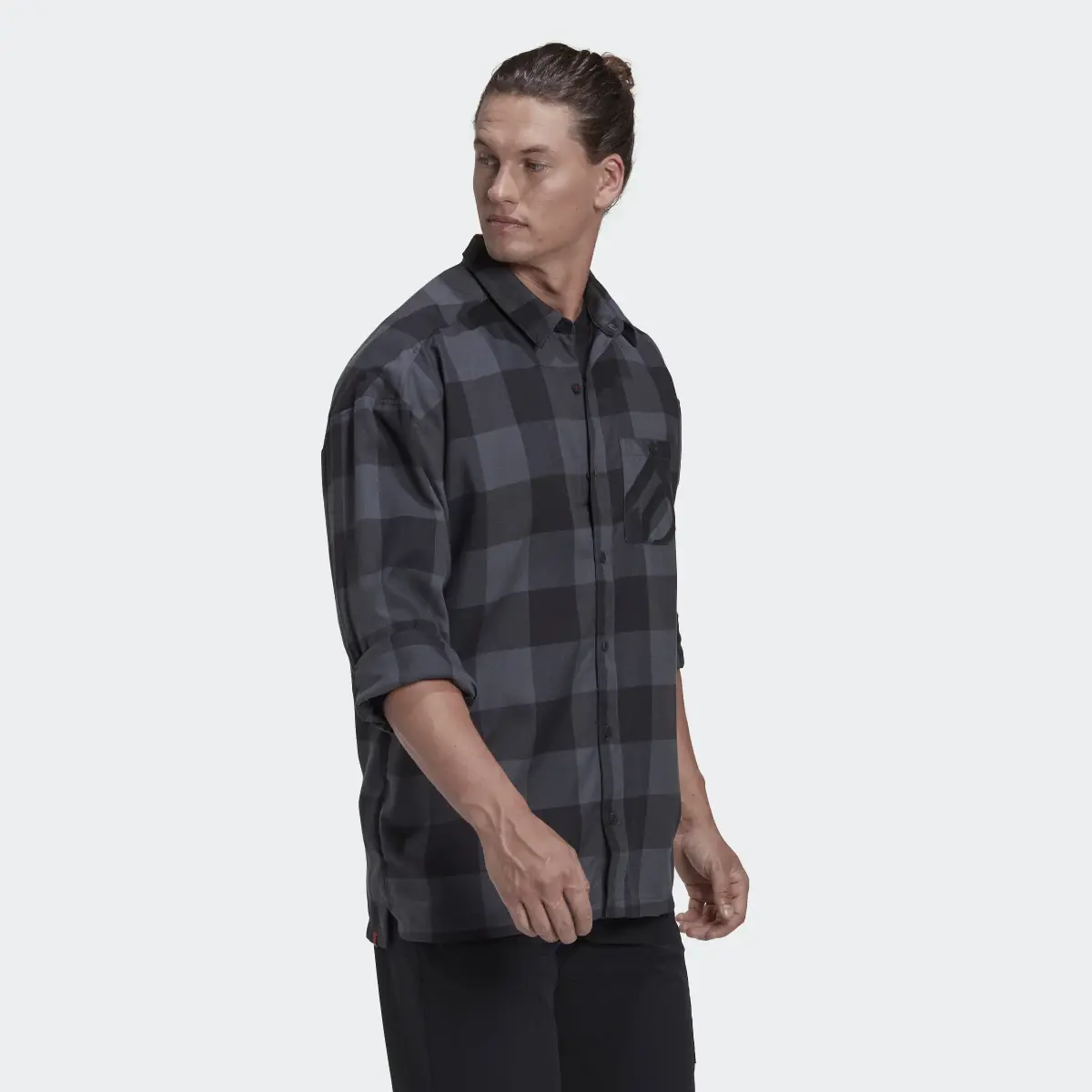 Adidas Camisa Five Ten Brand of the Brave Flannel (Género neutro). 3