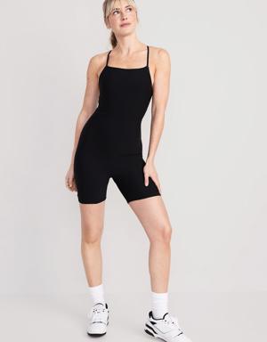 Old Navy PowerLite Lycra® ADAPTIV Short Bodysuit for Women -- 6-inch inseam black