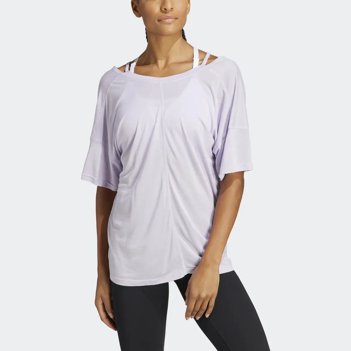 Adidas Yoga Studio Oversized Tee. 1