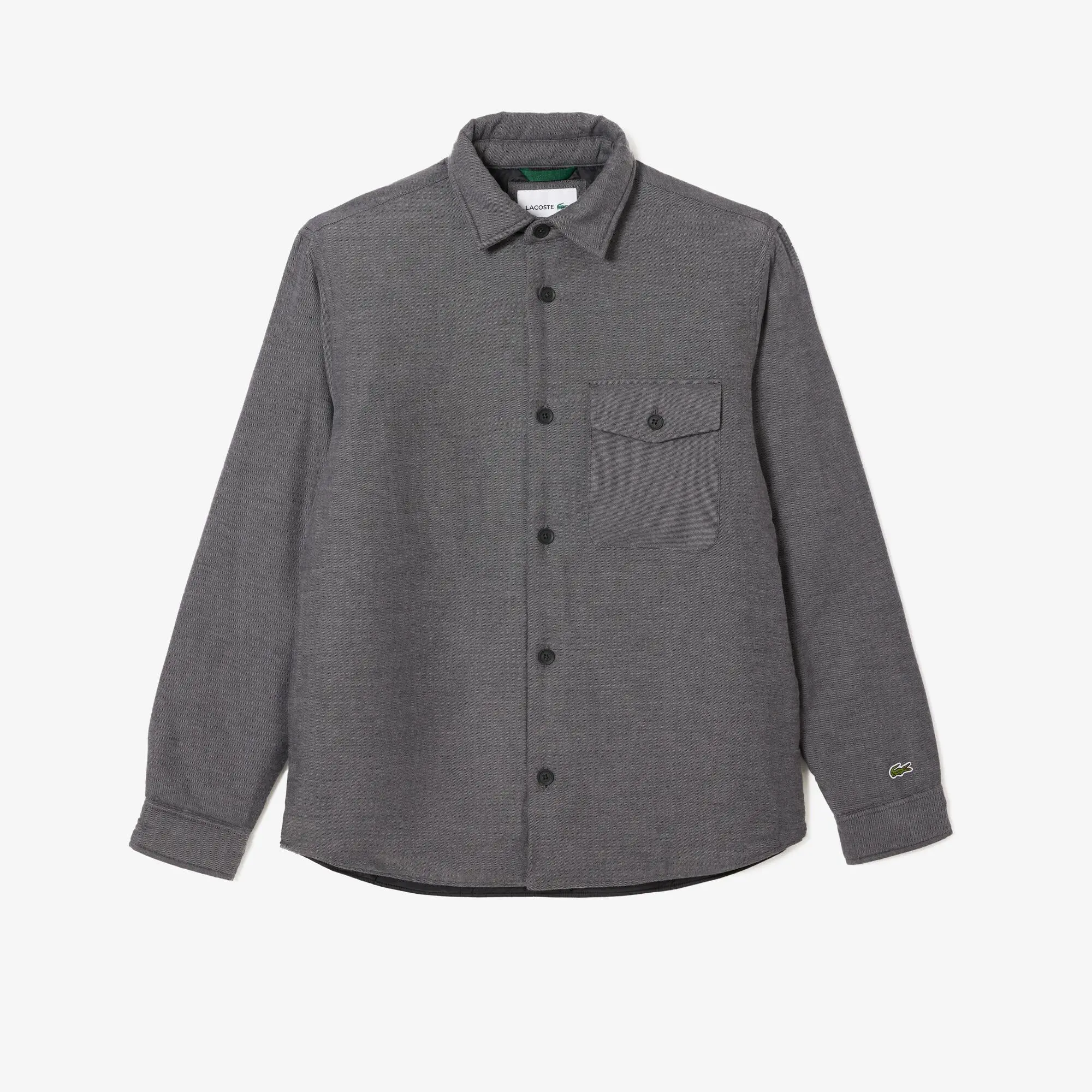 Lacoste Quilted Large Croc Overshirt. 1