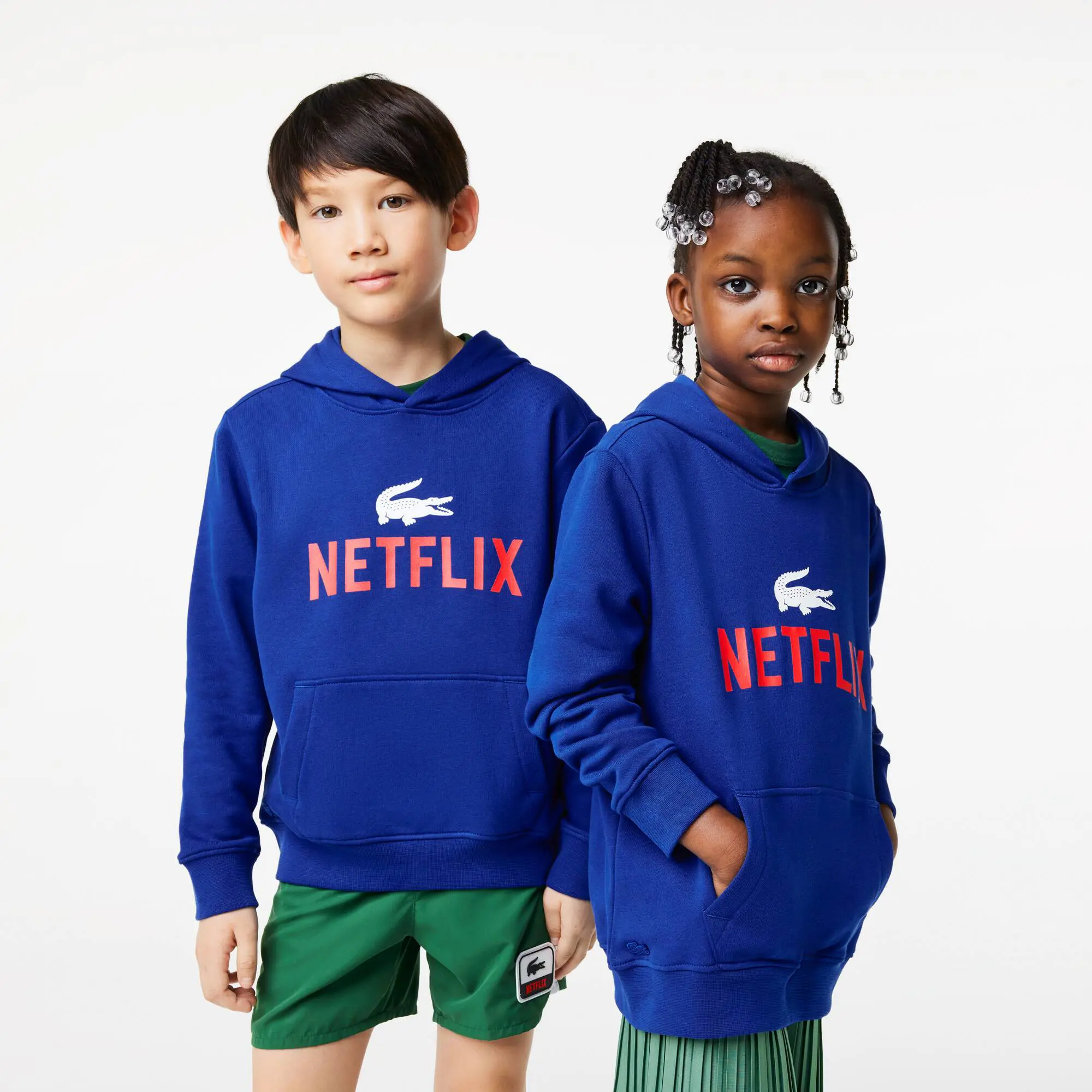 Lacoste Kids’ Lacoste x Netflix Organic Cotton Hoodie. 1
