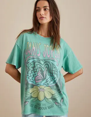 American Eagle Oversized Janis Joplin Graphic Tee. 1 American Eagle Oversized Janis Joplin Graphic Tee. 1