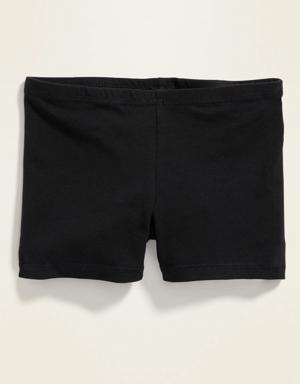 Jersey Biker Shorts For Girls black