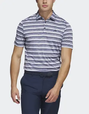 Two-Color Striped Golf Polo Shirt