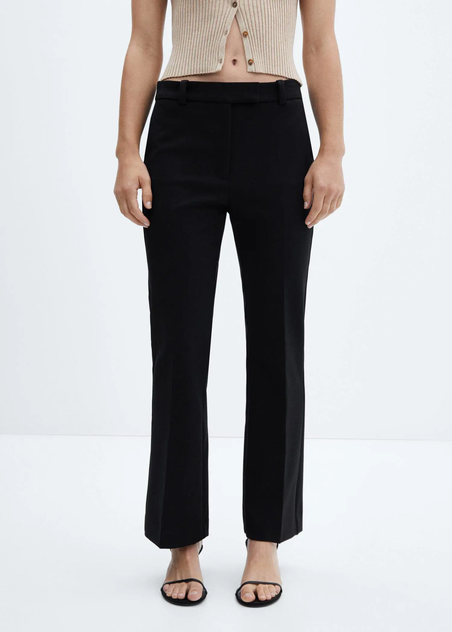 Mango Cropped flared trousers. 2
