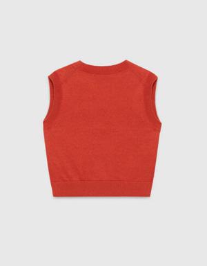 Baby cotton vest with Horsebit