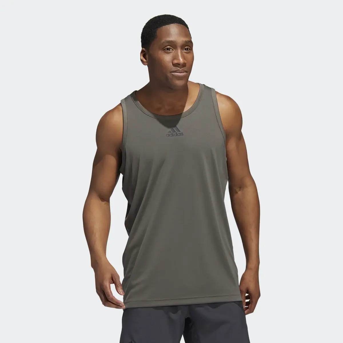 Adidas Heathered Tank Top. 2