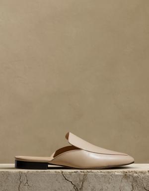 Banana Republic Bond Leather Mule beige