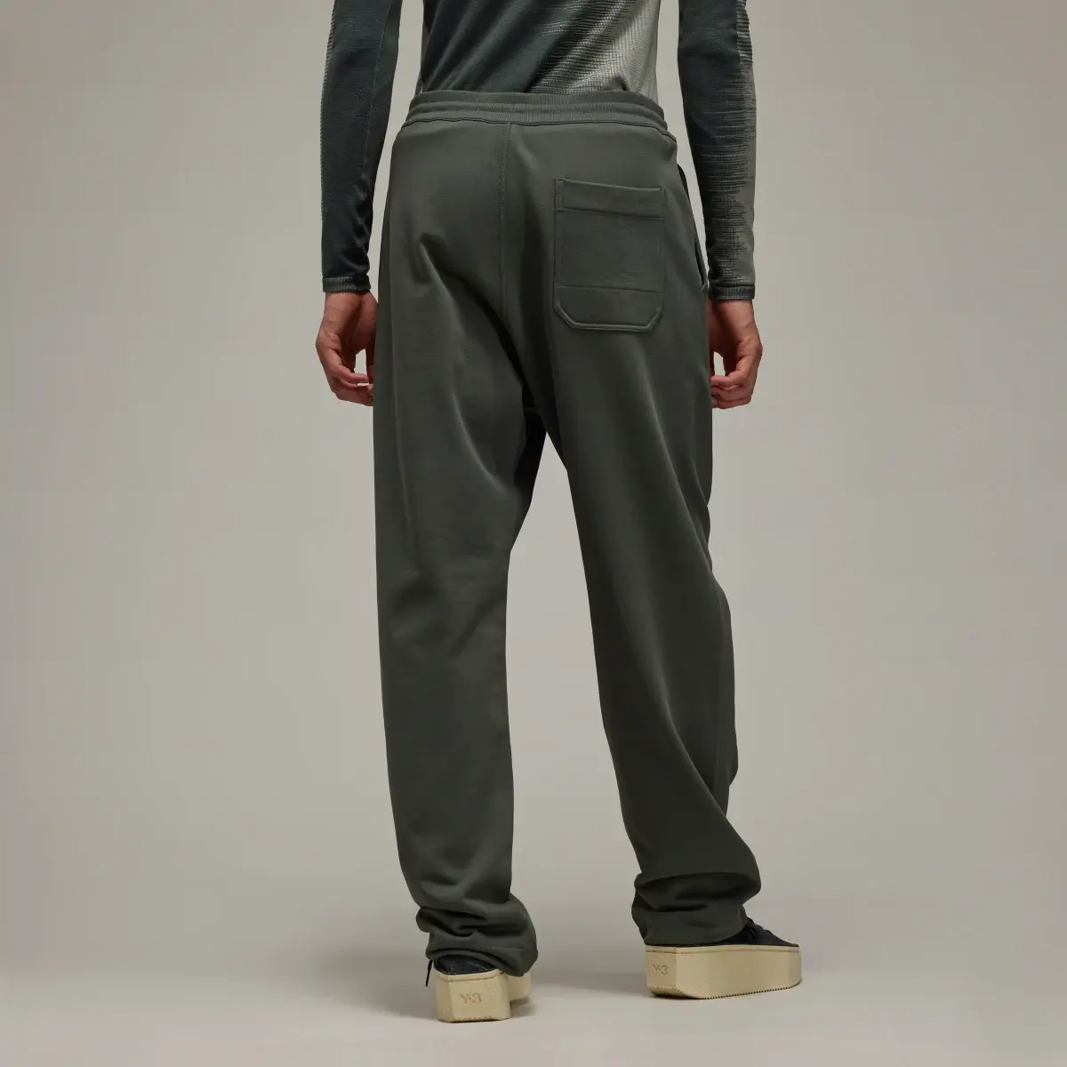 Adidas Y-3 Organic Cotton Terry Straight Joggers. 3
