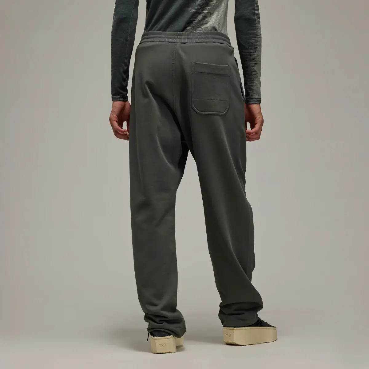 Adidas Y-3 Organic Cotton Terry Straight Pants. 3