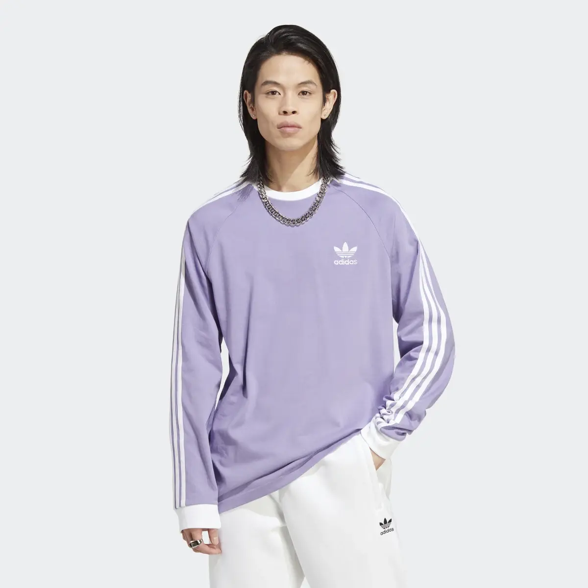 Adidas Adicolor Classics 3-Stripes Long Sleeve Tee. 2